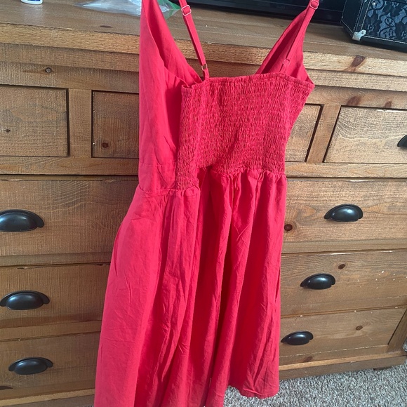 Pink Front Tie Dress - Picture 3 of 5